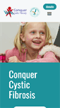 Mobile Screenshot of conquercysticfibrosis.com